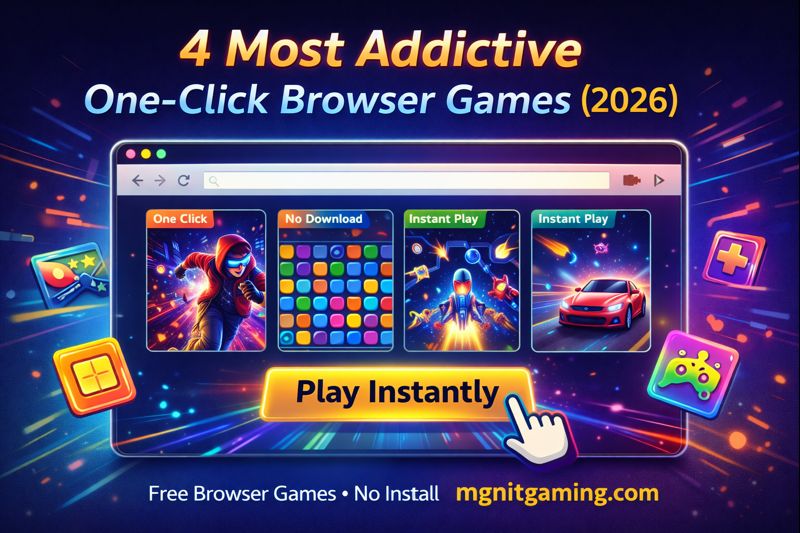 Most Addictive One-Click Browser Games You Can Play Instantly in 2026 | MGNiT Gaming
